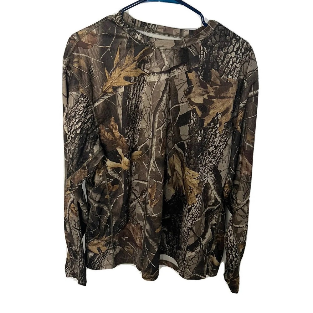 Camouflage Shirt Outfitters Ridge Camo Hunting Long Sleeve Shirt Mens XL 46-48